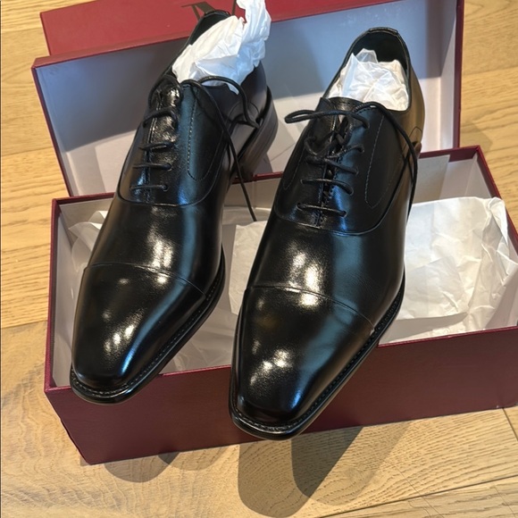 Madison Forte Elegant Black Leather Men's Shoes - Picture 2 of 2